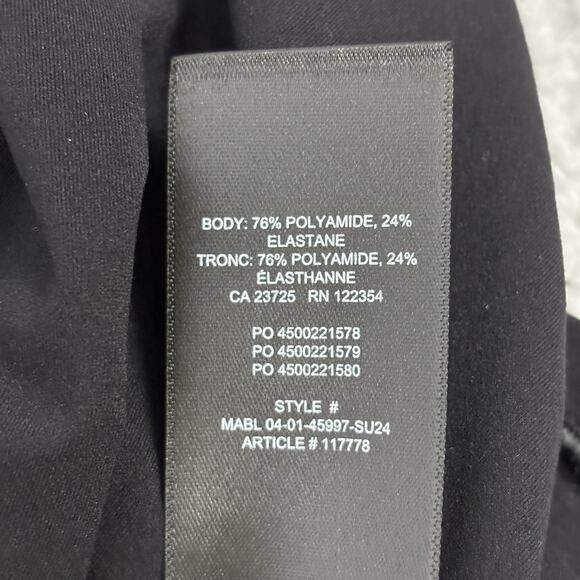 Aritzia Wilfred Cami Tank Top sz Large Black Adjustable Straps office career - Picture 11 of 12